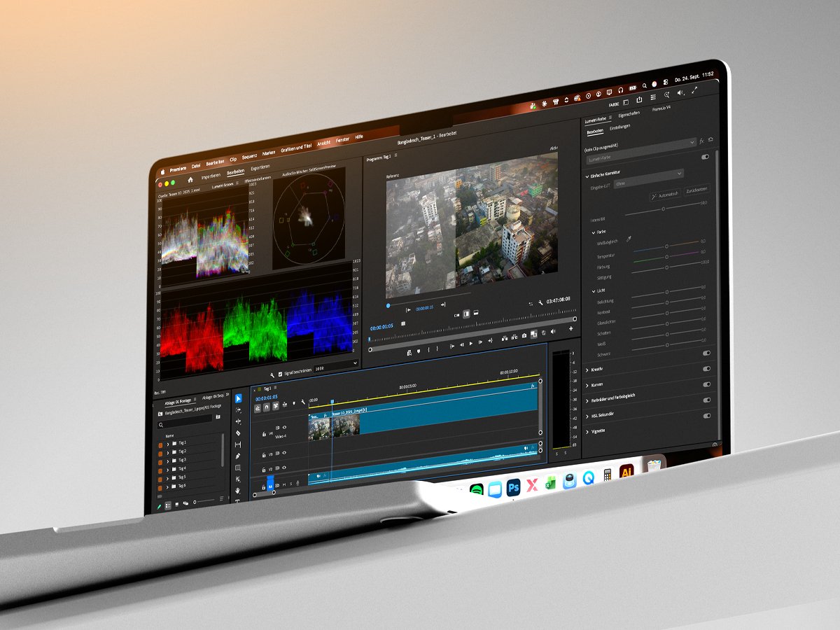 Videoproduktion bei Found Studios: Farbkorrektur eines Drohnen-Teasers in Adobe Premiere Pro