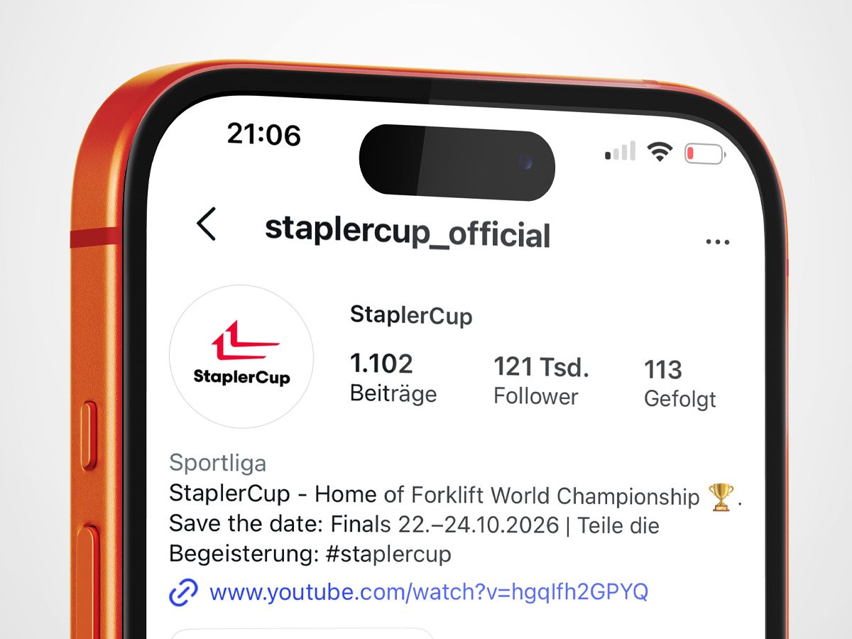 Linde &ndash; Social-Media-Begleitung des StaplerCup: Instagram-Profil staplercup_official